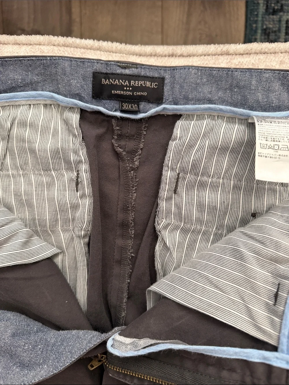 Banana Republic Men's Black Chinos - Straight Cut